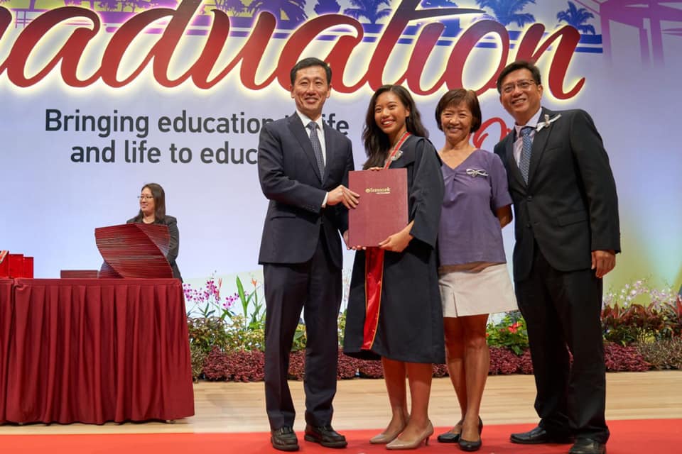  Minister for Education, Ong Ye Kung, announced that students will receive tamper-proof digital certificates from this year during the Temasek Polytechnic’s graduation ceremony. Photo courtesy: Facebook page of Ong Ye Kung