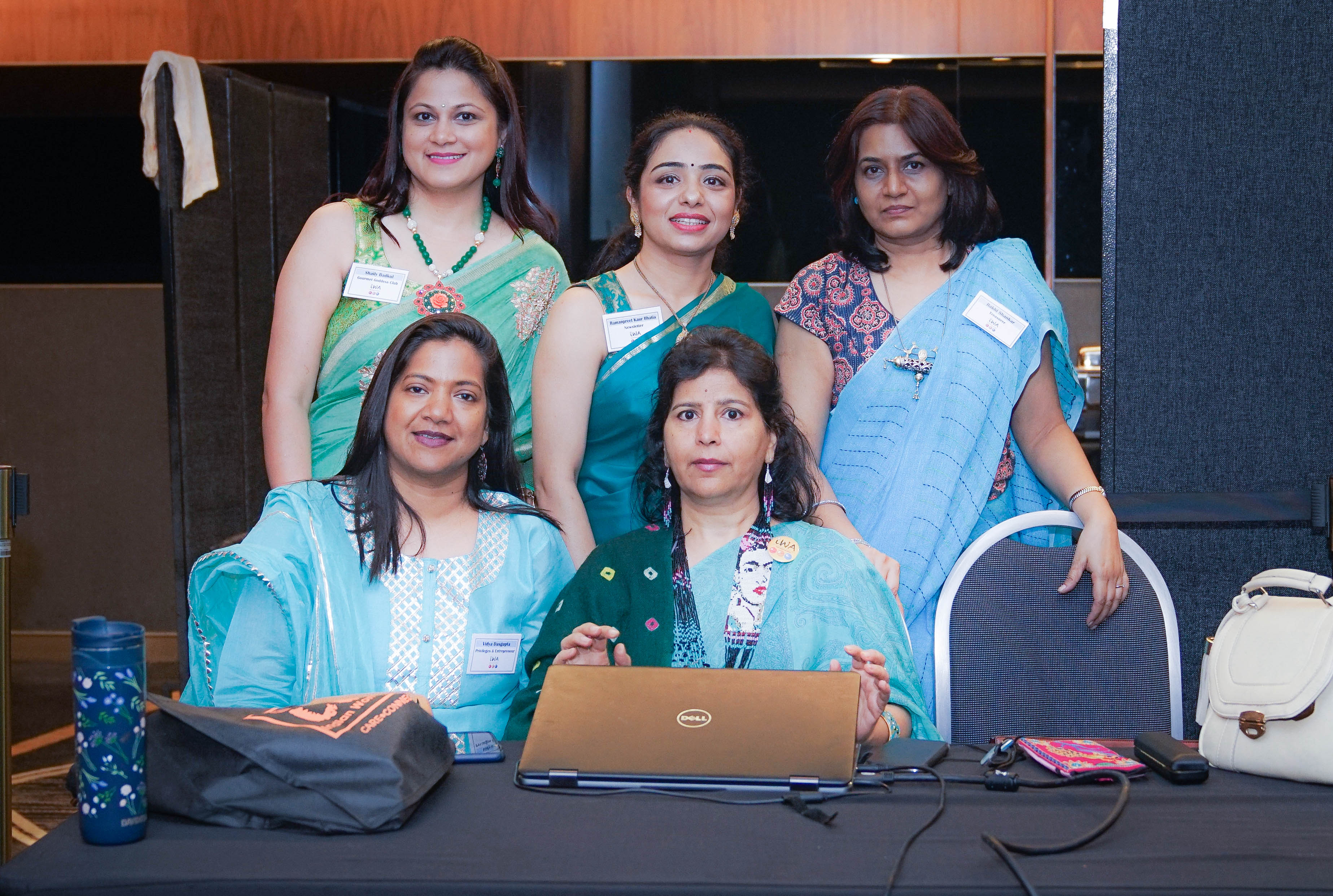 The IWA volunteers have worked very hard to make this shopping event a success. Photo courtesy: Gargi Mazumdar