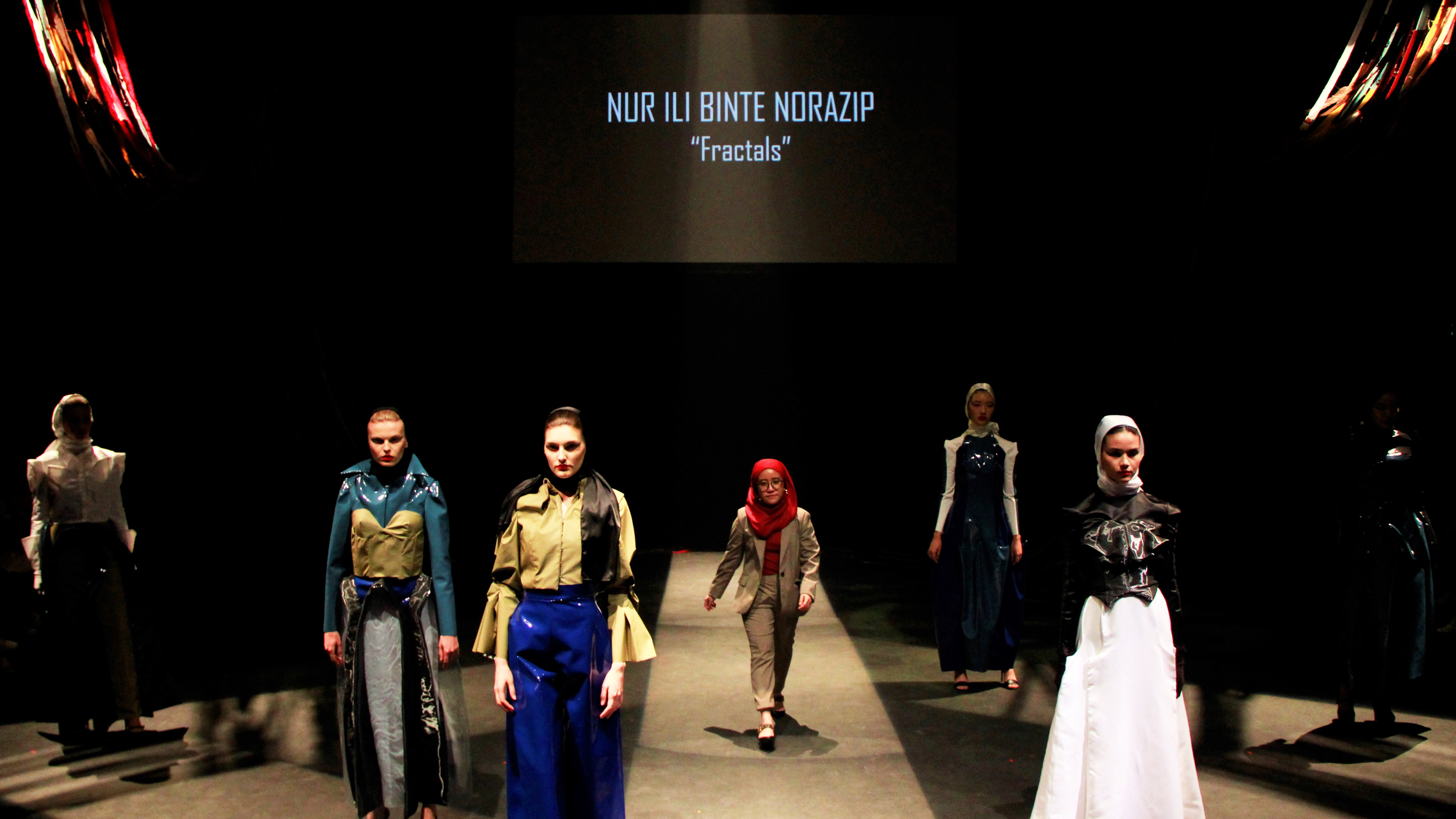 'Fractals' by Miss Nru Ili Binte Norazip hopes to open up meaningful conversations on the concept of modesty in Islam. Photo courtesy: MDIS