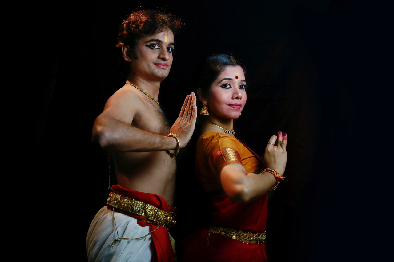 Dancing duo of PN Vikas and Sreeliji Sreedharan from SIFAS will explore the varied layers of bond between man and woman through their Bharatanatyam performance on May 11. Photo courtesy: Apsara Arts