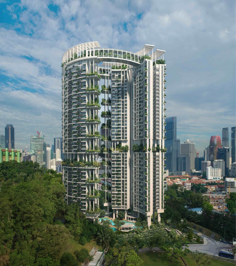 CapitaLand today unveiled the design of One Pearl Bank – designed by multi award-winning Serie+Multiply, the new scheme elevates the concept of high-rise living with a total of 774 apartments. Photo courtesy: Capitaland