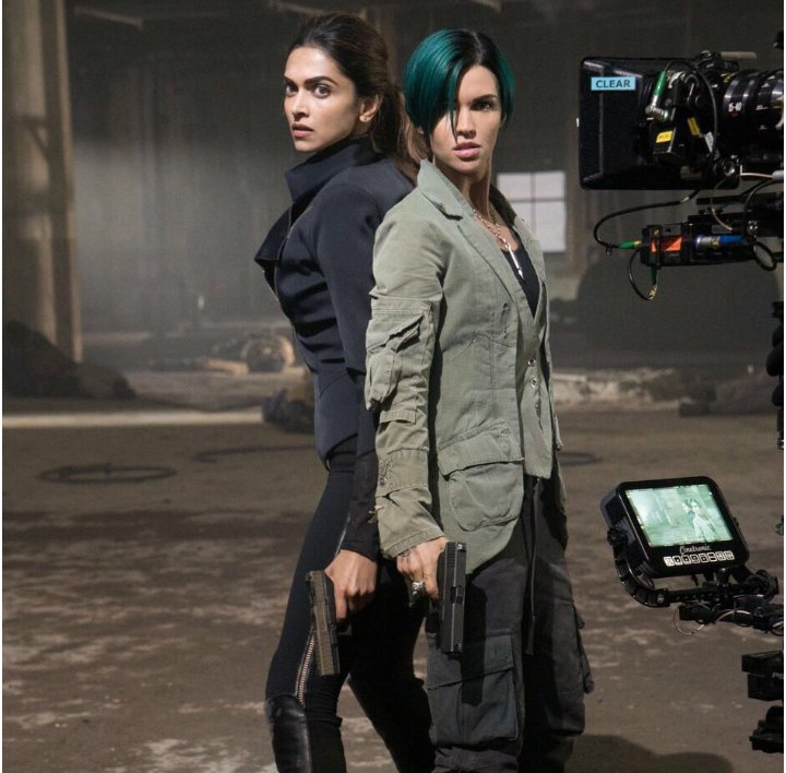 Deepika Padukone in 'xXx: The Return of Xander Cage' as Serena Unger with Ruby Rose as Adele Wolff the sniper in Vin Diesel of Hollywood's 2001 blockbuster 'Fast &Furious' fame. Photo courtesy DeepikaHolics, Twitter 