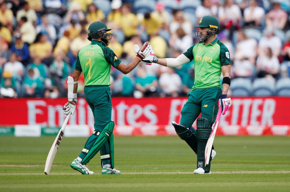 South Africa will hope to turn their horrendous start to the world cup around against India. Photo courtesy: Twitter/@betcoza