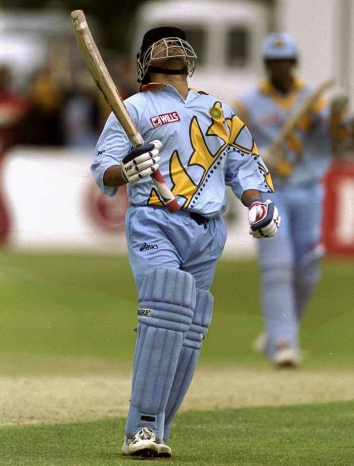 Sachin Tendulkar on scoring a century against Kenya. Photo courtesy: Facebook/OMGSachin