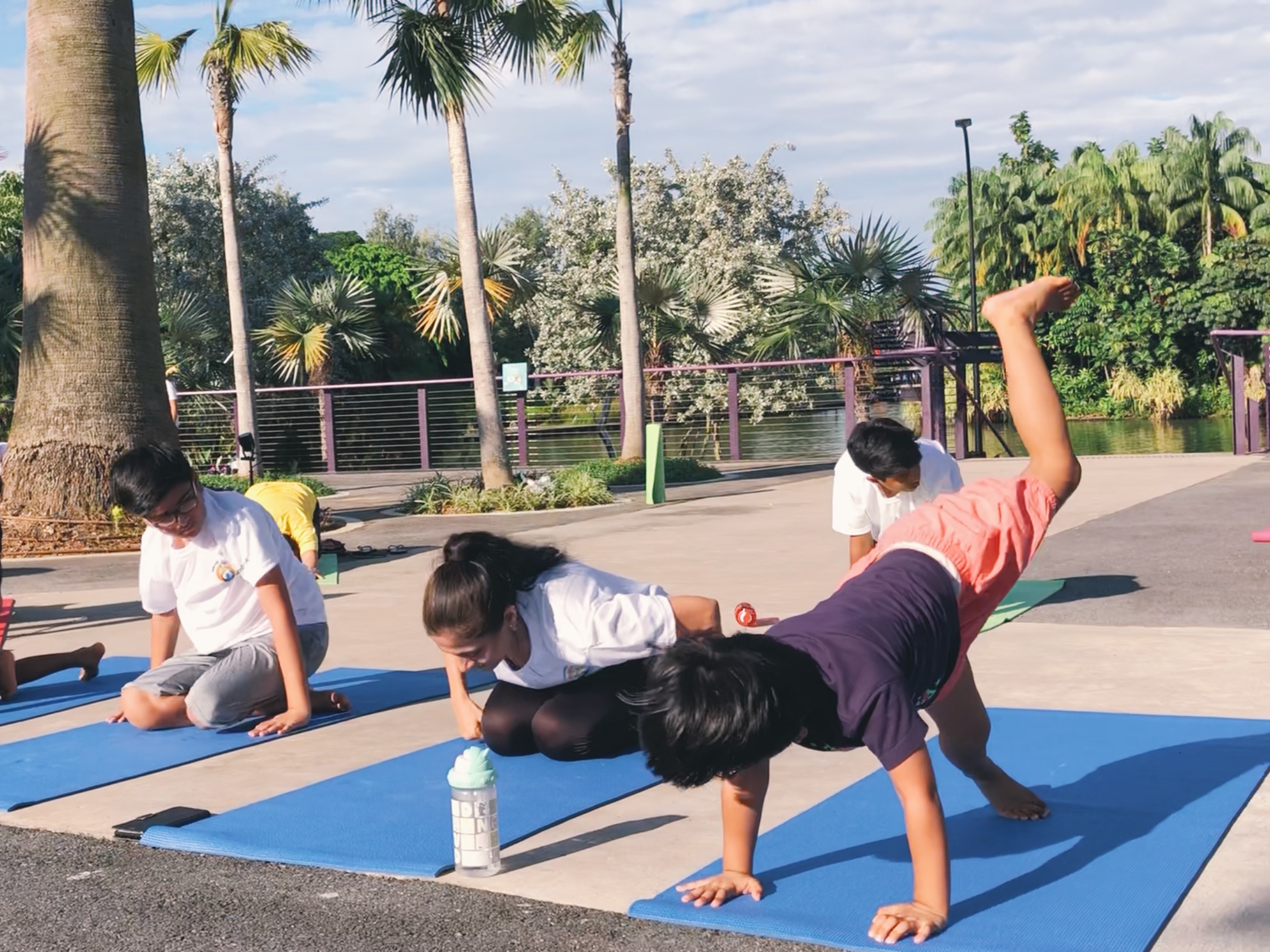 A tiny yogi master in making. Photo: Connected to India