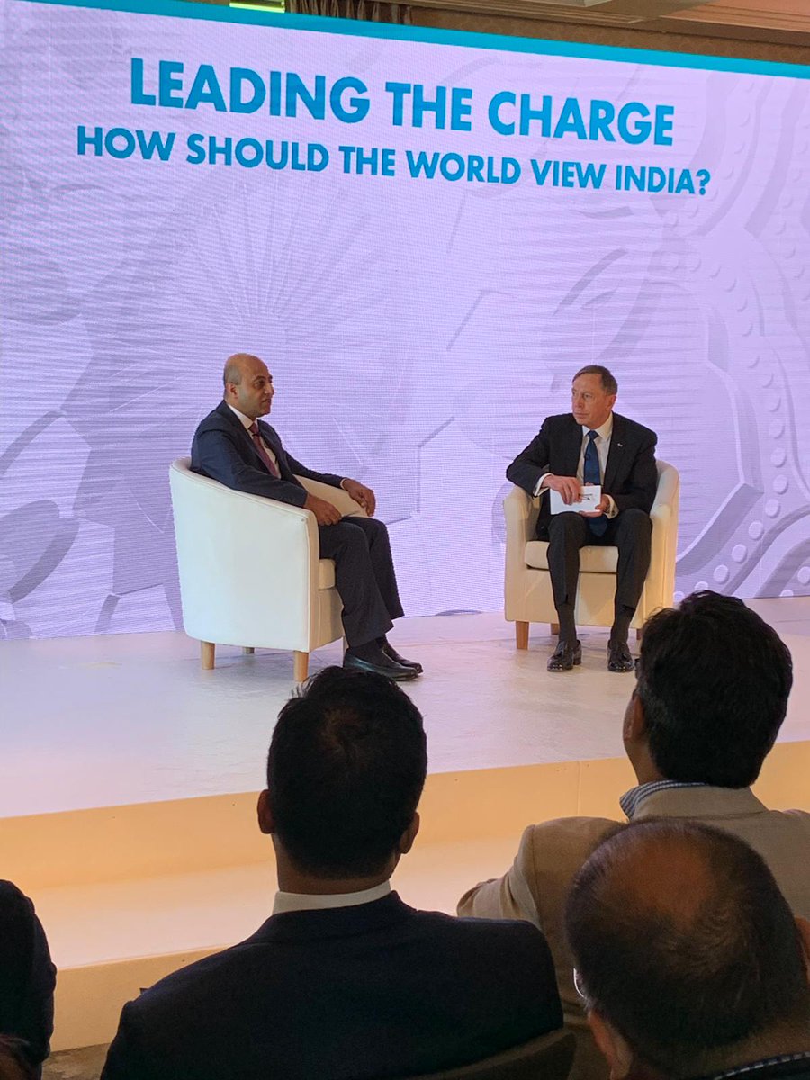 A session with General David H Petraeus and Lord Jitesh Gadhia on ‘How should the world view India’ at the Leaders' Summit.