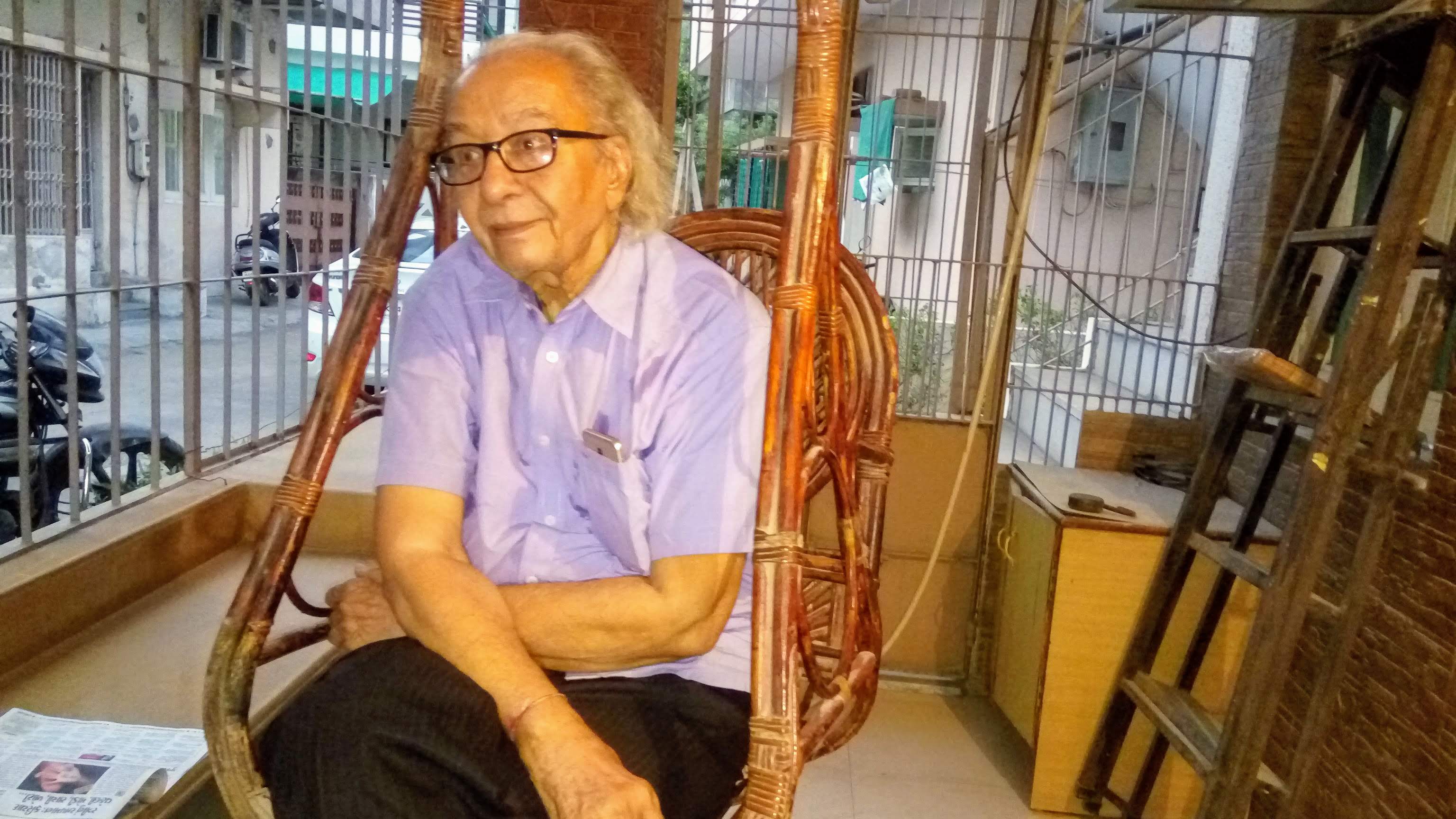 Bhanu Shah donated his 50-year-old rare collection of kites to facilitate the setting up of the museum. Photo courtesy: Mahesh Trivedi