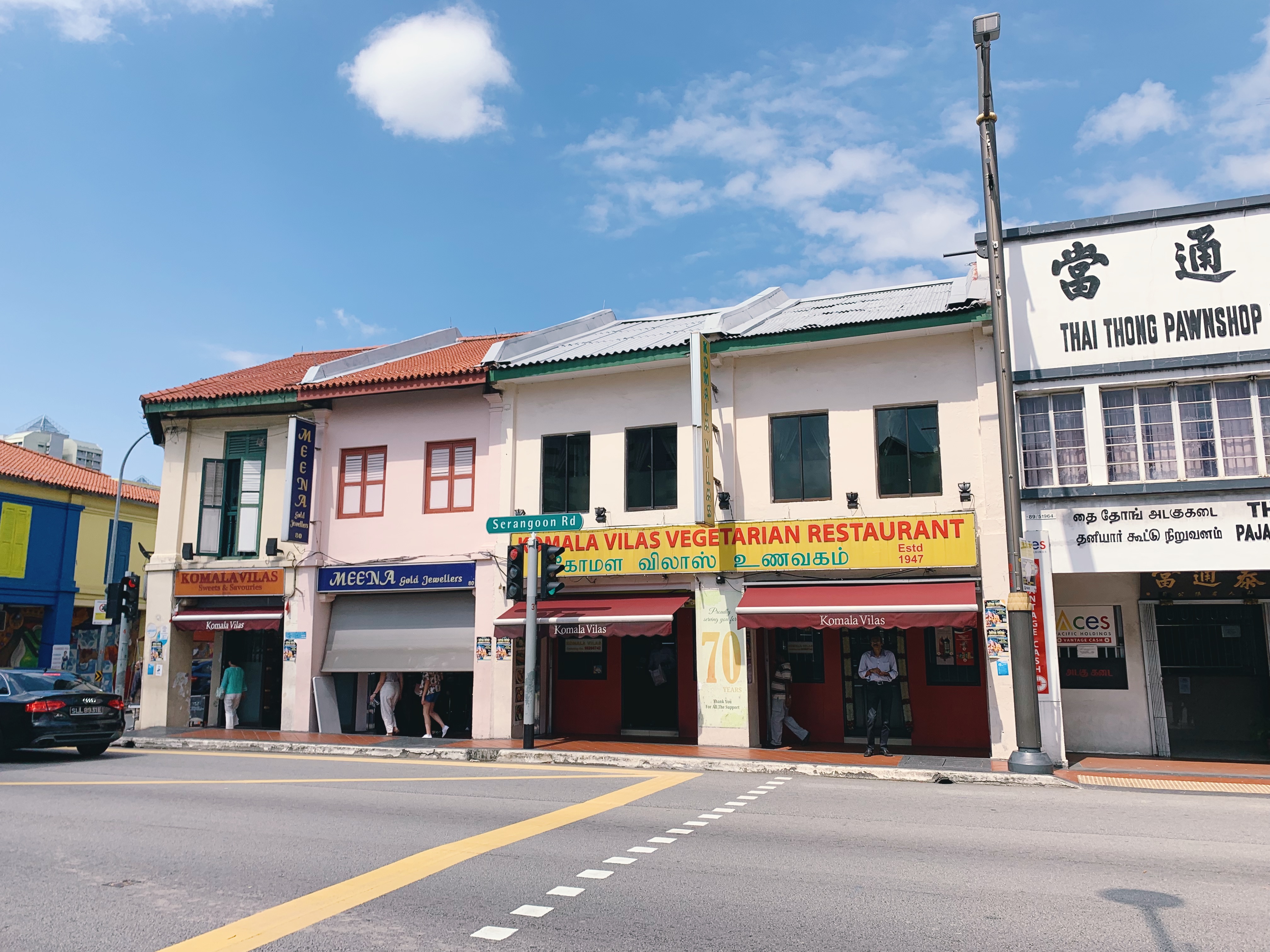 Komala Vilas, the oldest Indian vegetarian restaurant in Singapore, is located along Serangoon Road in Little India. Photo: Connected to India