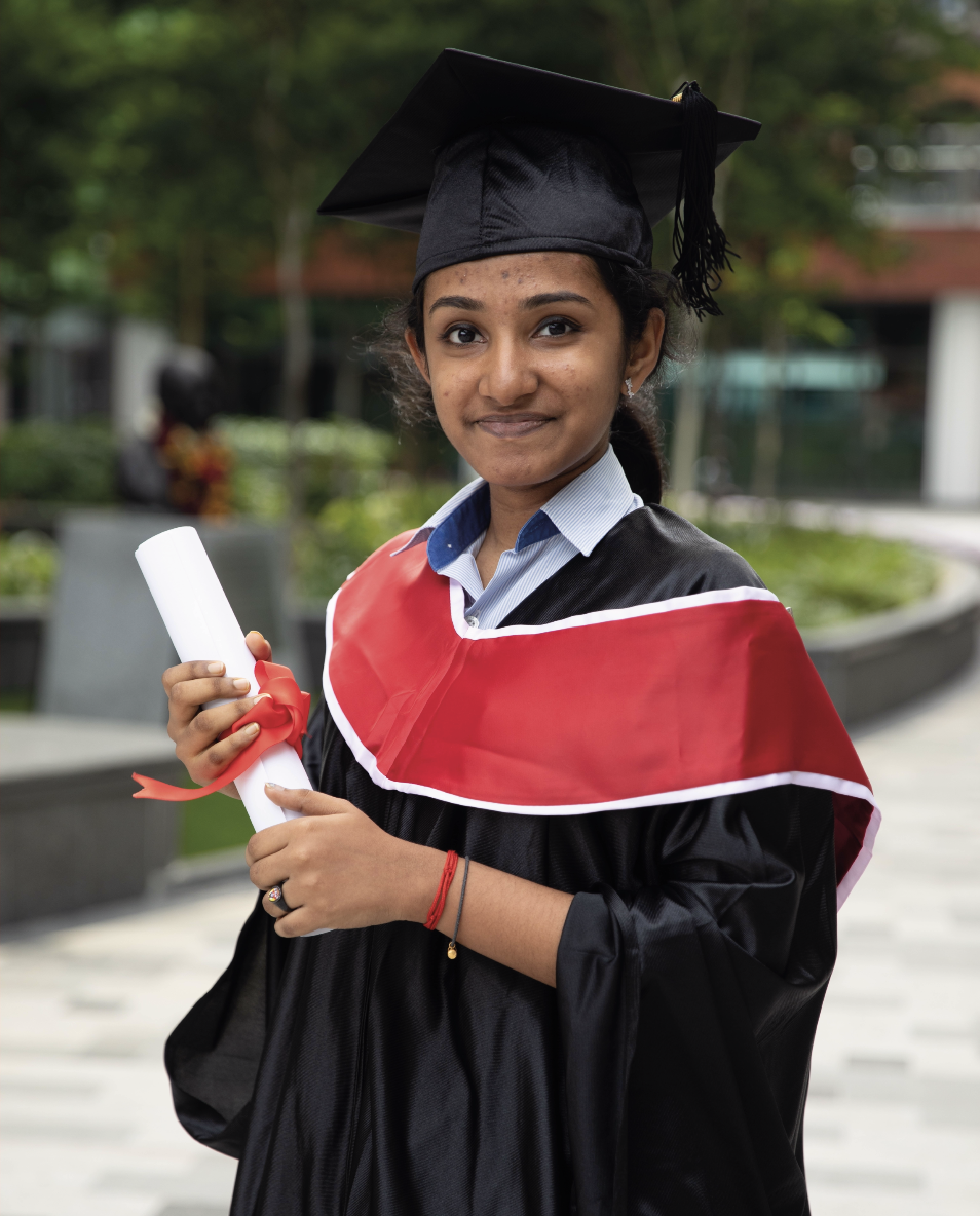 GIIS student Devika Menon, who scored 44/45 in her IBDP. Photo courtesy: GIIS