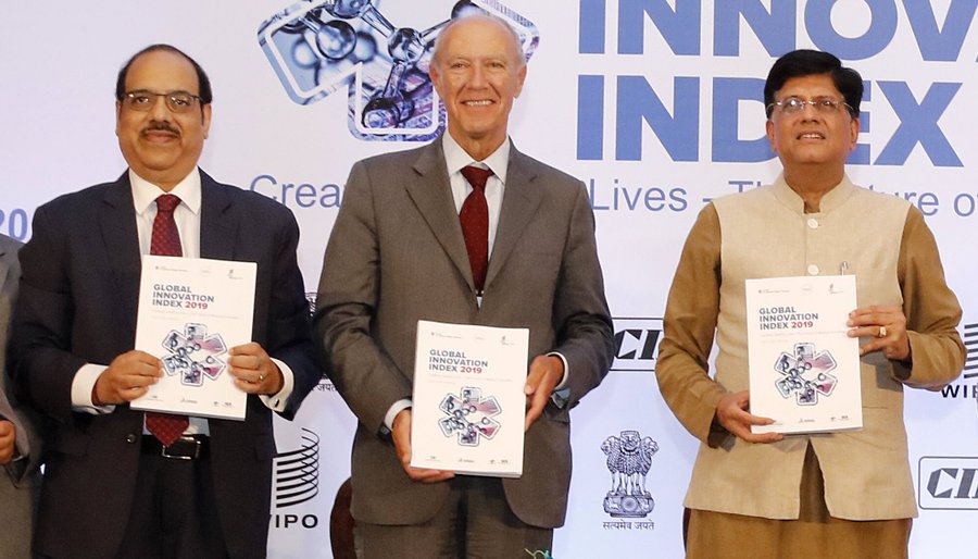 The report. launched in India for the first time, Despite signs of slowing economic growth, innovation continues to blossom, particularly in Asia. Photo courtesy: Twitter/@WIPO