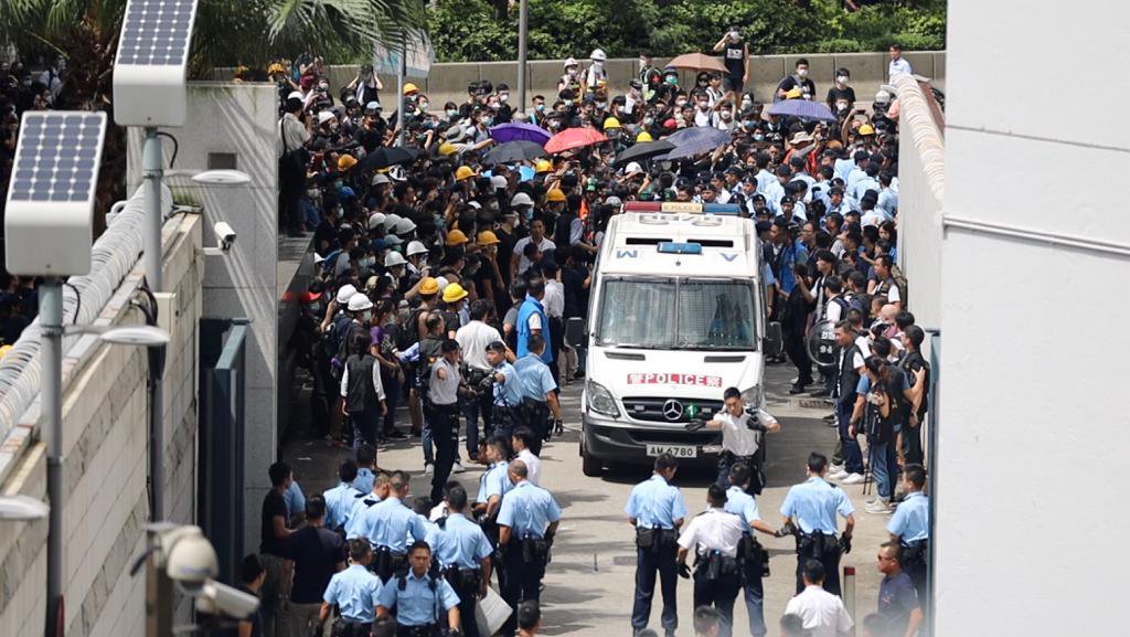 Hong Kong has been rocked by widespread protests for the last two months. Photo courtesy: Twitter/@hkpoliceforce