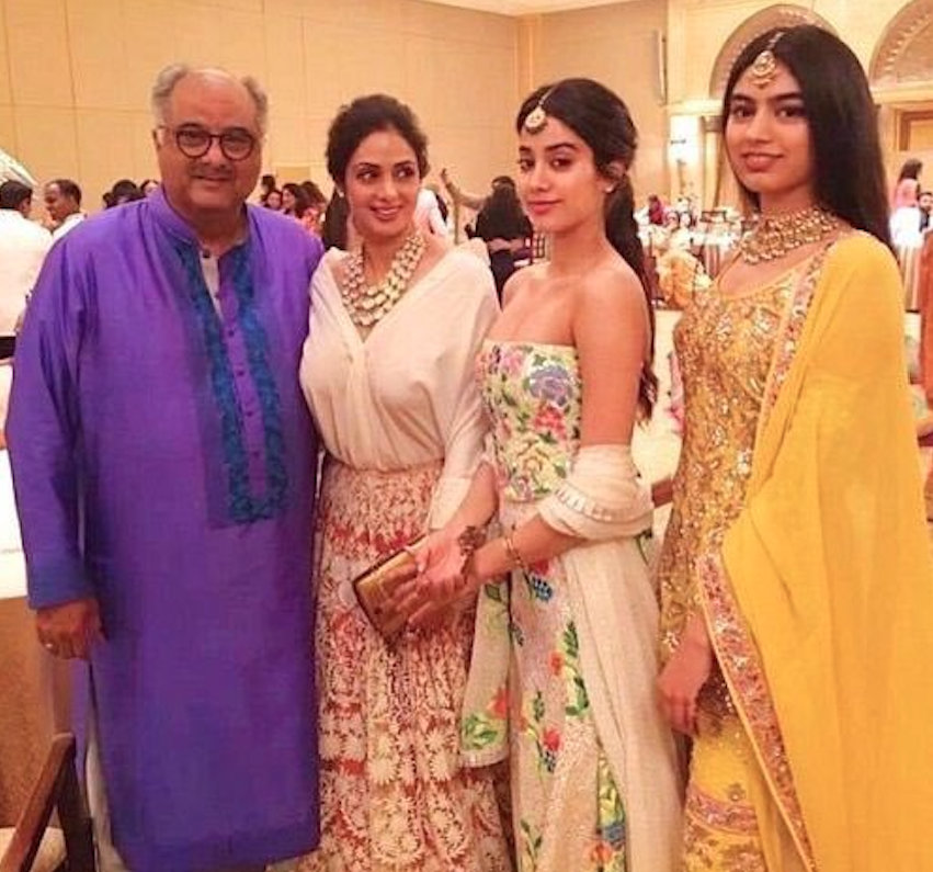 The figure will be officially launched in early September by Sridevi's husband Boney Kapoor and her two daughters, Janhvi and Khushi Kapoor. Photo courtesy: Twitter/@khushi05kapoor