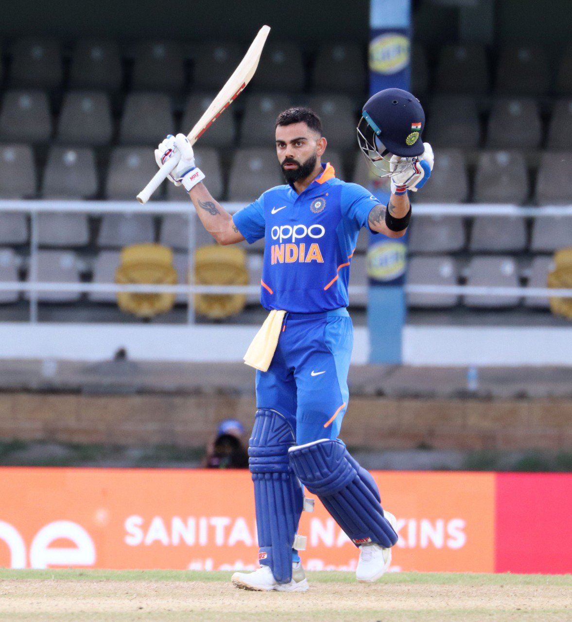 Virat Kohli scored his 43rd ODI century. Photo courtesy: Twitter/@BCCI