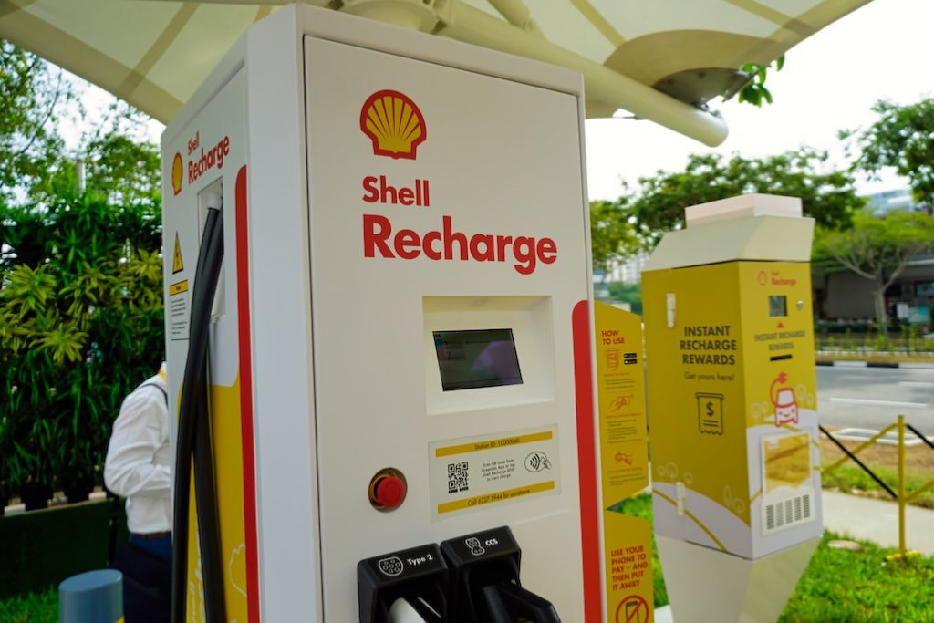 Shell said the chargers typically provide from 0 per cent to 80 per cent charge in about 30 minutes and are compatible with most electric vehicles in Singapore.