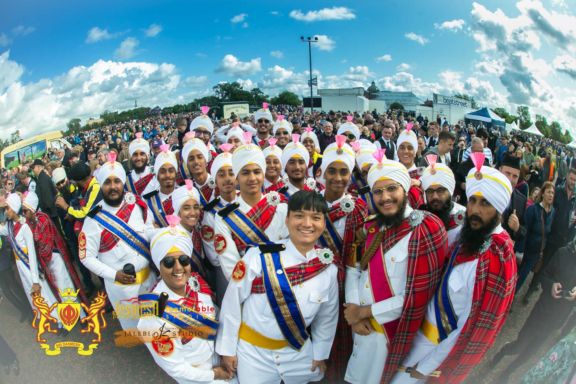 Sri Dasmesh Pipe Band at World Pipe Band Championships. Photo courtesy: Sri Dasmesh Pipe Band FB