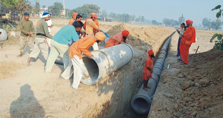  a sewer system was being installed on the lines of the ‘Seechewal Village Model’