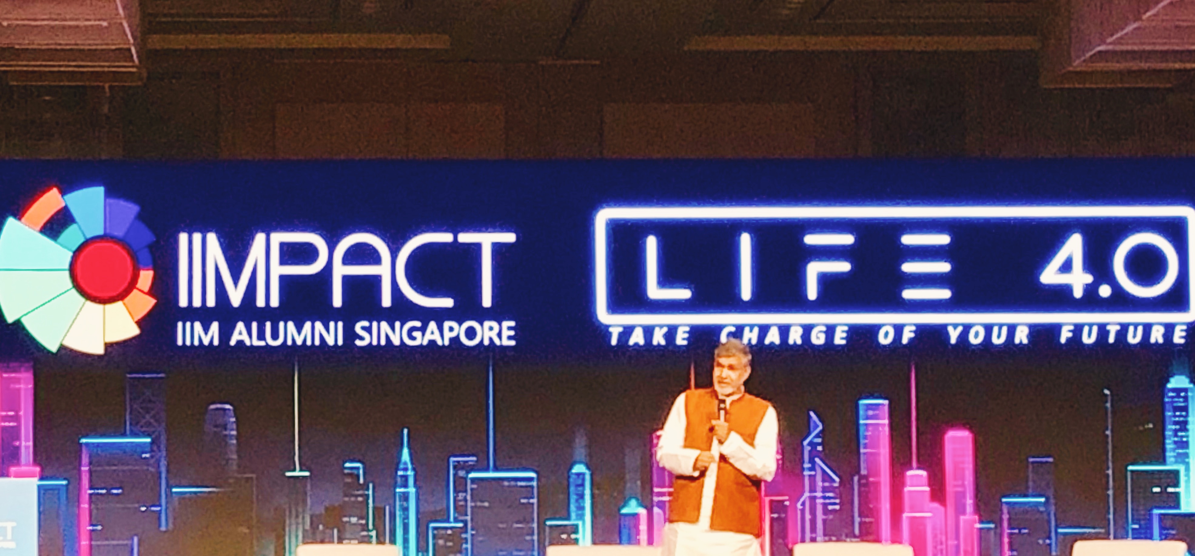 Nobel Peace prize winner Kailash Satyarthi at IIMPACT 2019. Photo courtesy: Connected to India