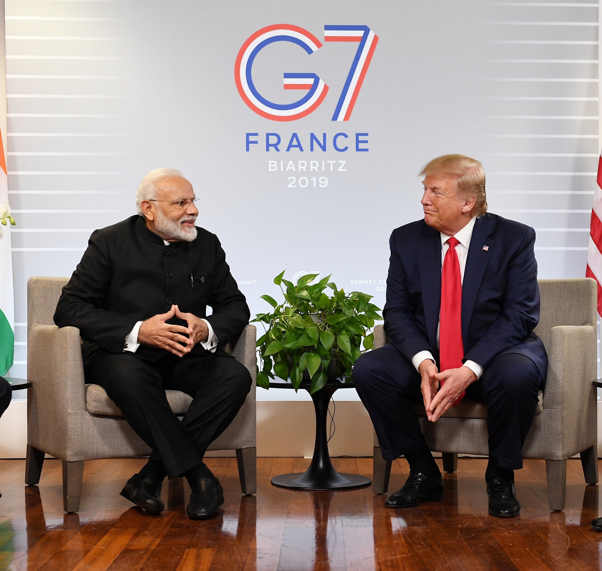 Modi and Trump had met on the sidelines of the G7 Summit earlier this week. Photo courtesy: Twitter/@narendramodi