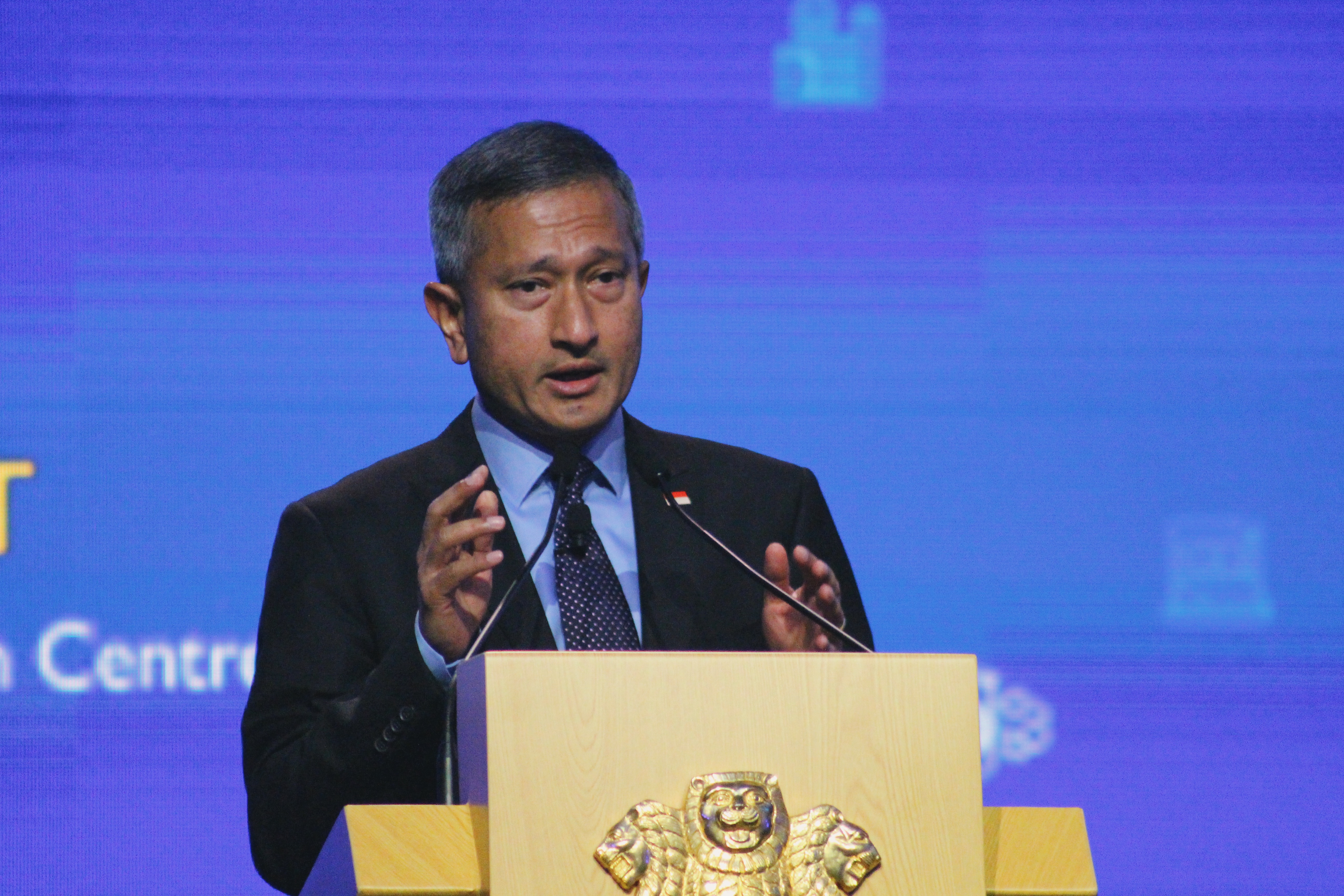Singapore Minister for Foreign Affairs Vivian Balakrishnan has urged India and China to overcome their differences. Photo courtesy: Connected to India