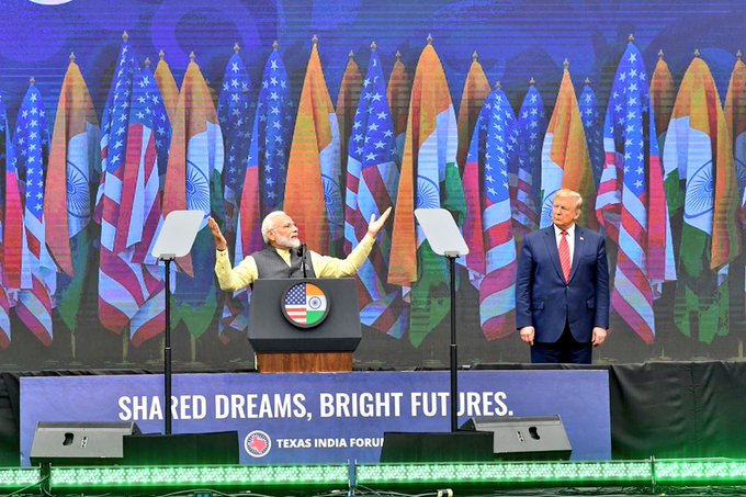 The Indian leader was effusive in his praise of Trump and the latter’s support for the Indian-American community.