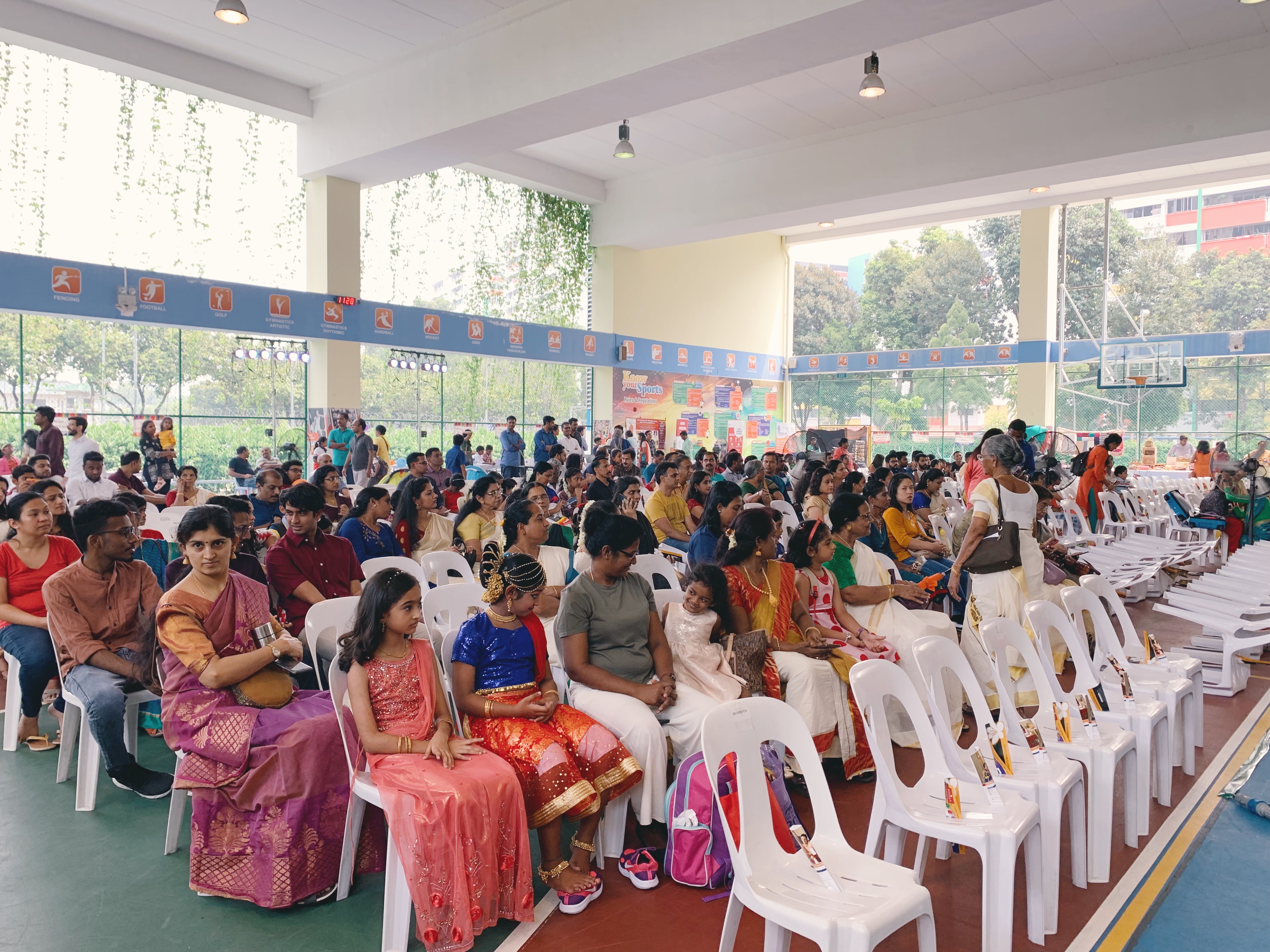 Awaiting the commencement of the performances. Photo: Connected to India