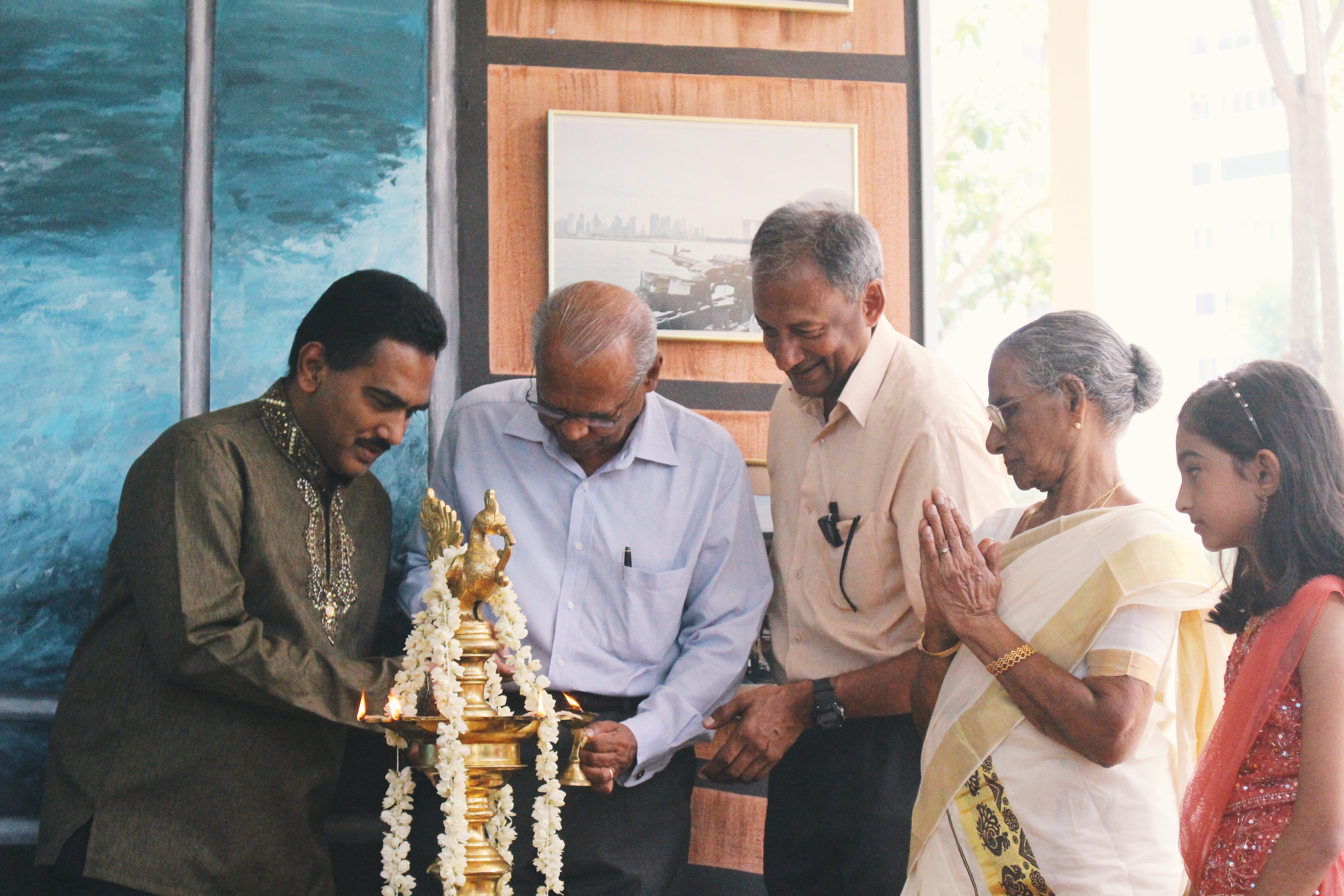 The lamp lighting ceremony. Picture: Connected to India