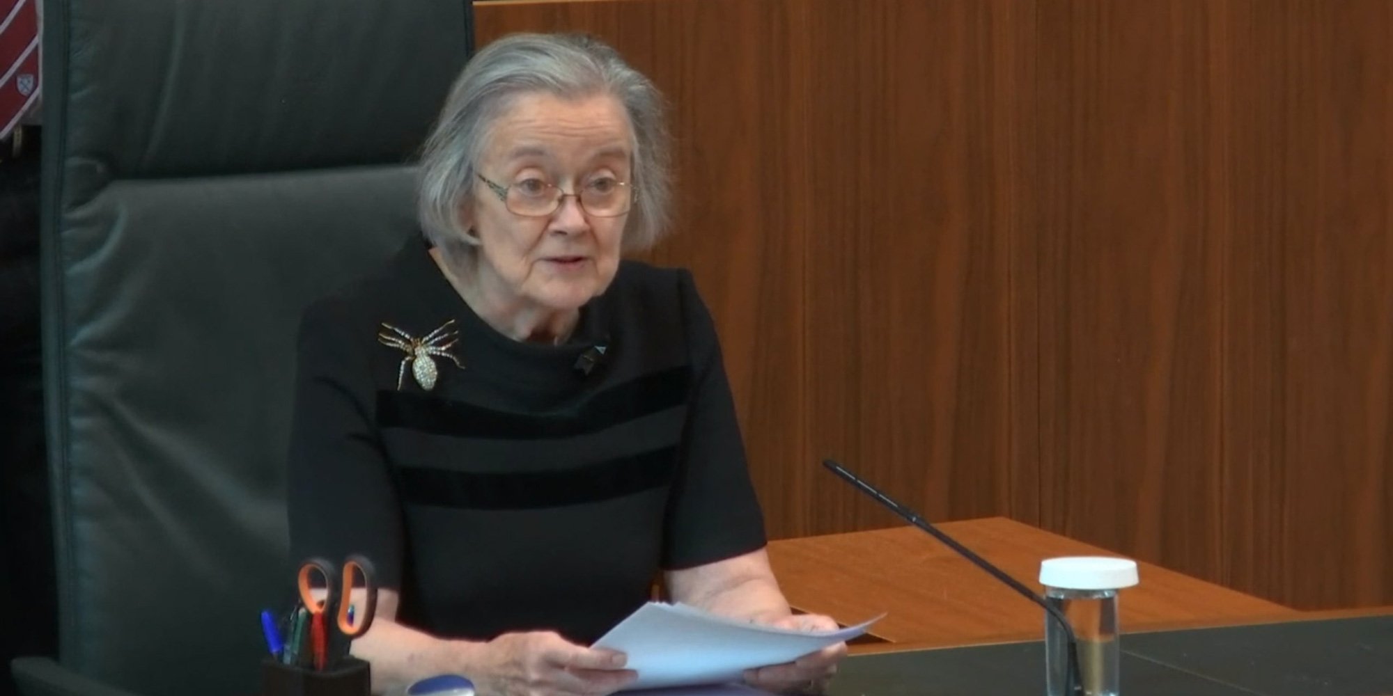 UK Supreme Court head Brenda Hale reading out the verdict. Photo courtesy: Twitter