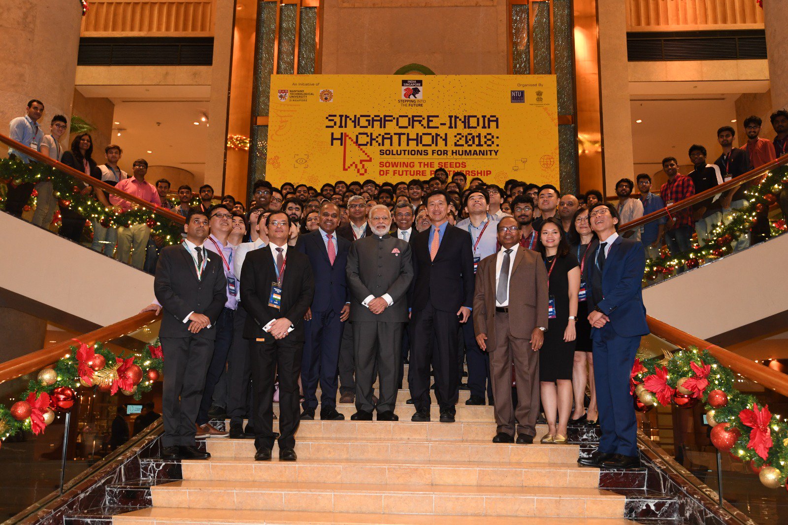 The Singapore-India Hackathon is an initiative of prime minister Modi. Photo courtesy: Twitter/@iitmadras