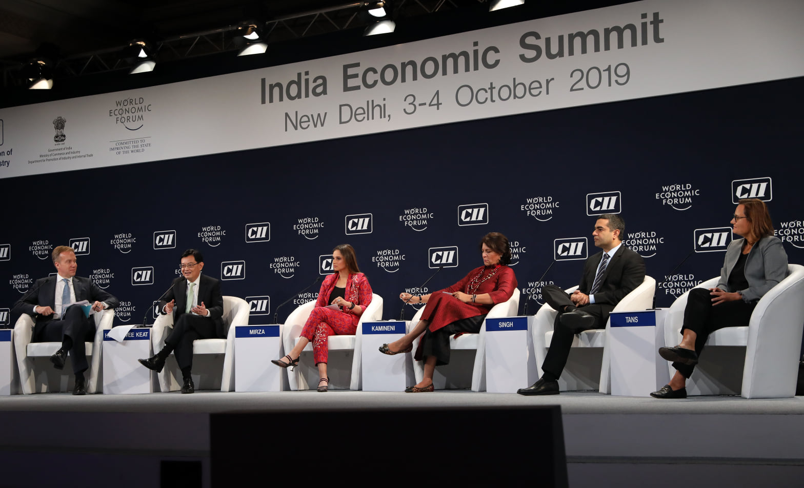 Singapore's DPM Heng Swee Keat co-chaired the India Economic Summit in New Delhi on Thursday, October 3. Photo courtesy: MCI, Fyrol