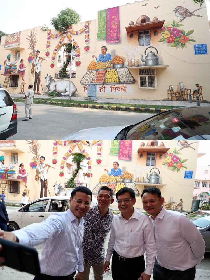 DPM Heng took a wefie in front of 