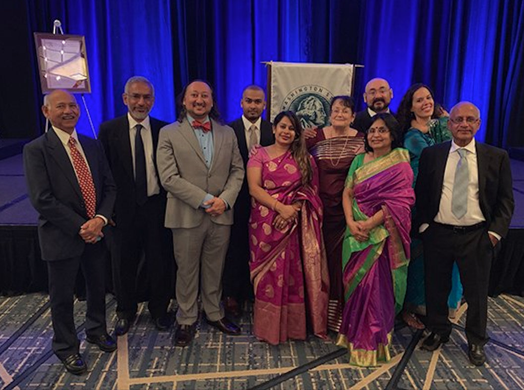 Majumdar (third from left) is the first state bar president of South Asian descent in the United States. Photo courtesy: Twitter/@WAStateBar