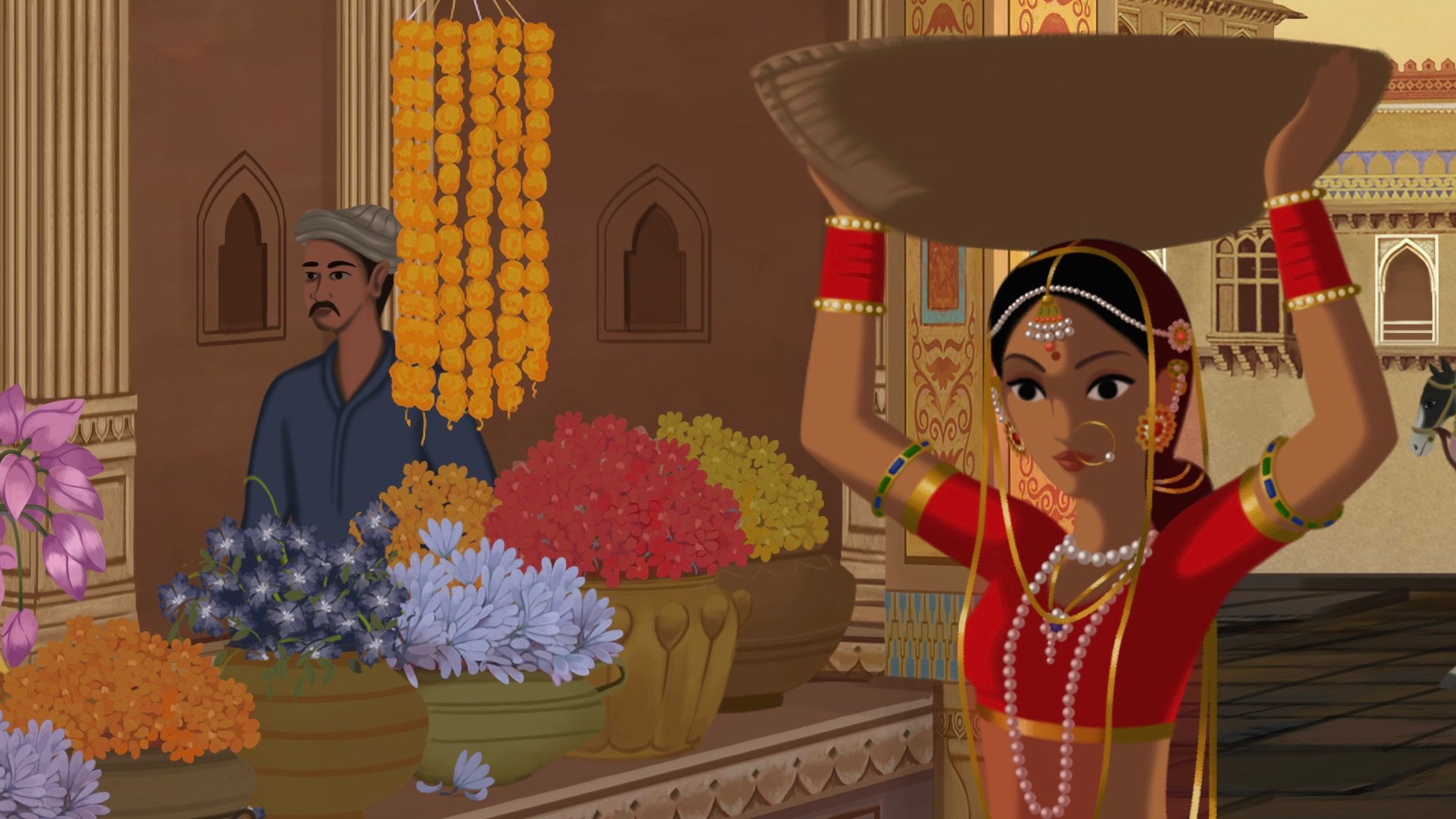 A debut film by Gitanjali Rao that was six years in the making, Bombay Rose captivates with its beautiful drawings and colors. Photo courtesy: Twitter/@BFI