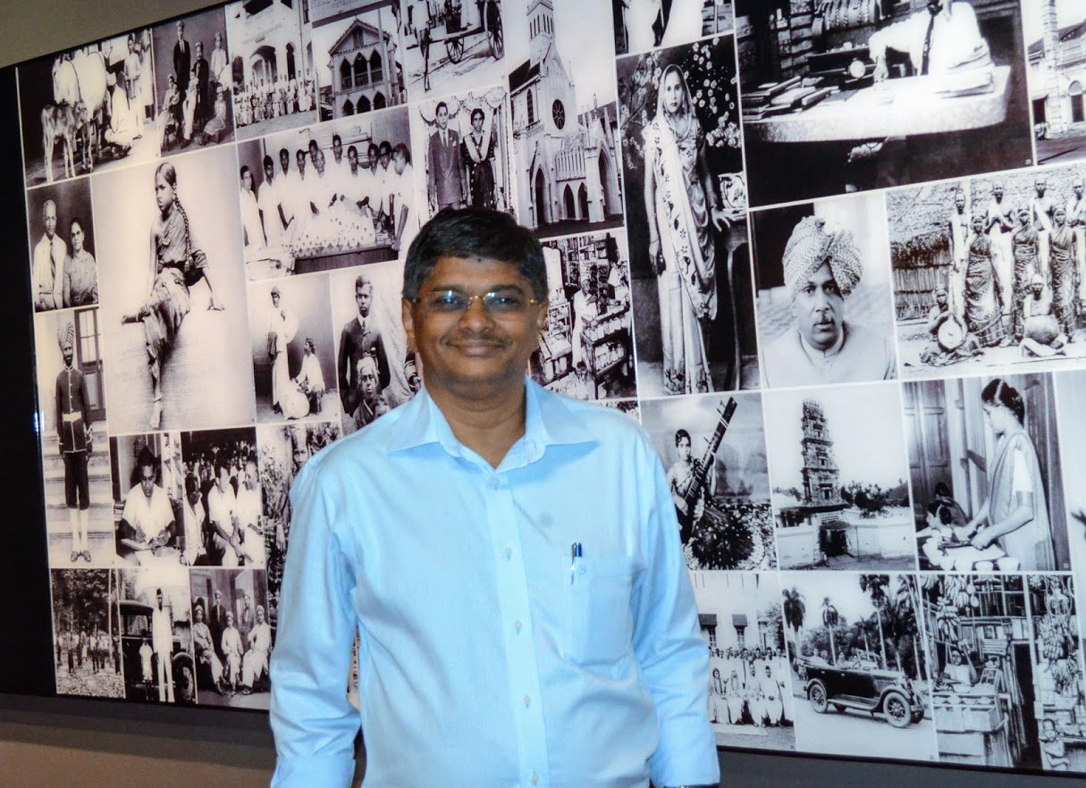 Raja Kumar Chandra the businessman behind the success of Jothi Store Flower Shop the 58 year old store in Campbell Lane, Little India, Singapore. Photo Courtesy: Connected to India