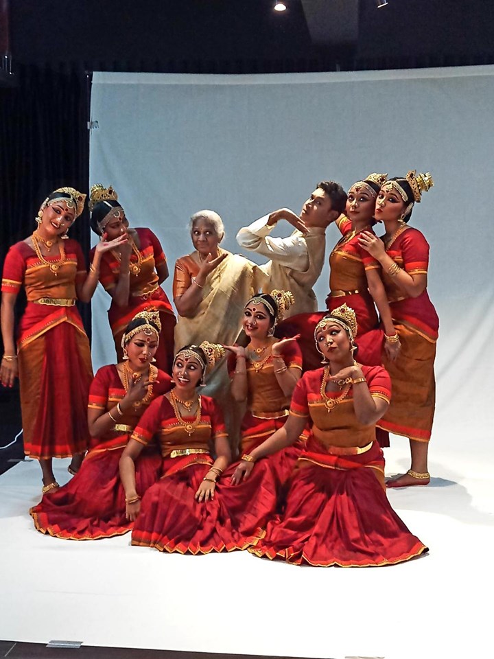 Marabu - The First Ripple sees veteran artist Santha Bhaskar teaming up with co-choreographer Ajith Bhaskar and theatre director G Selva. Photo courtesy: Facebook/Bhaskar's Arts Academy