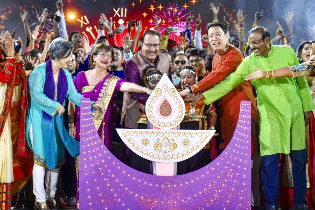 S Iswaran, Minister for Communications and Information and Minister-in-charge of Trade Relations, graced Amarkala Deepavali as the guest of honour. Photo courtesy: Mediacorp