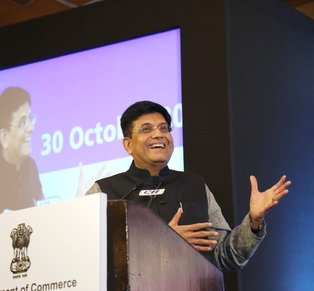 India’s Commerce and Industry Minister Piyush Goyal said India will engage with the world without compromising the interest of domestic industry. Photo courtesy: Twitter/@PiyushGoyal