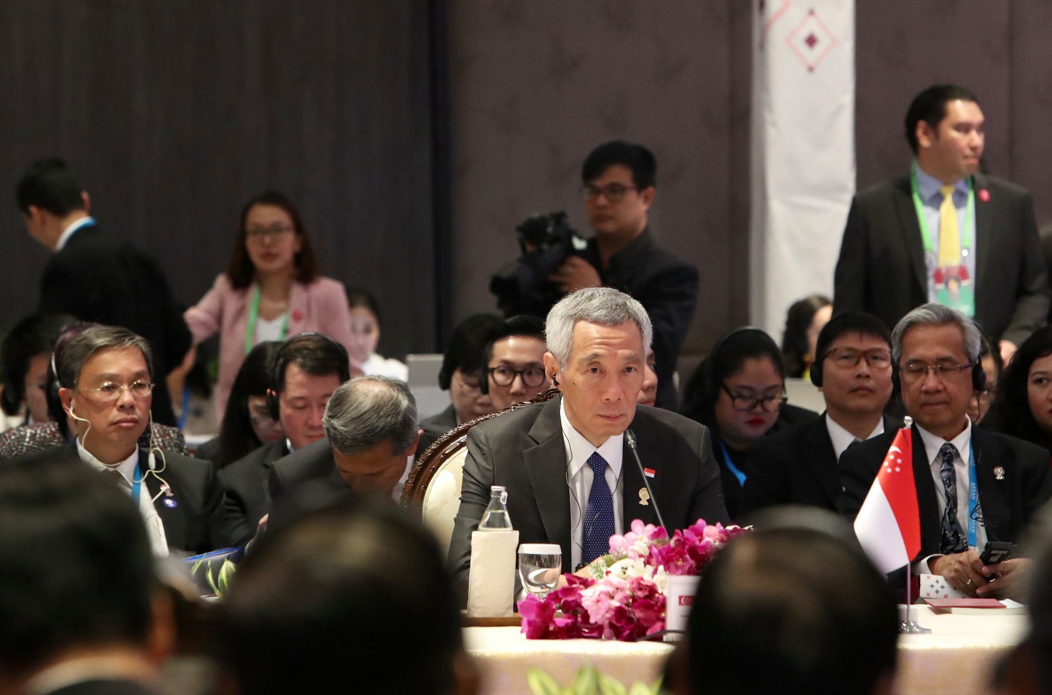 Singapore's Prime Minister Lee Hsien Loong at the 16th ASEAN-India Summit held in Bangkok, Thailand. Photo courtesy: Betty Chua, MCI