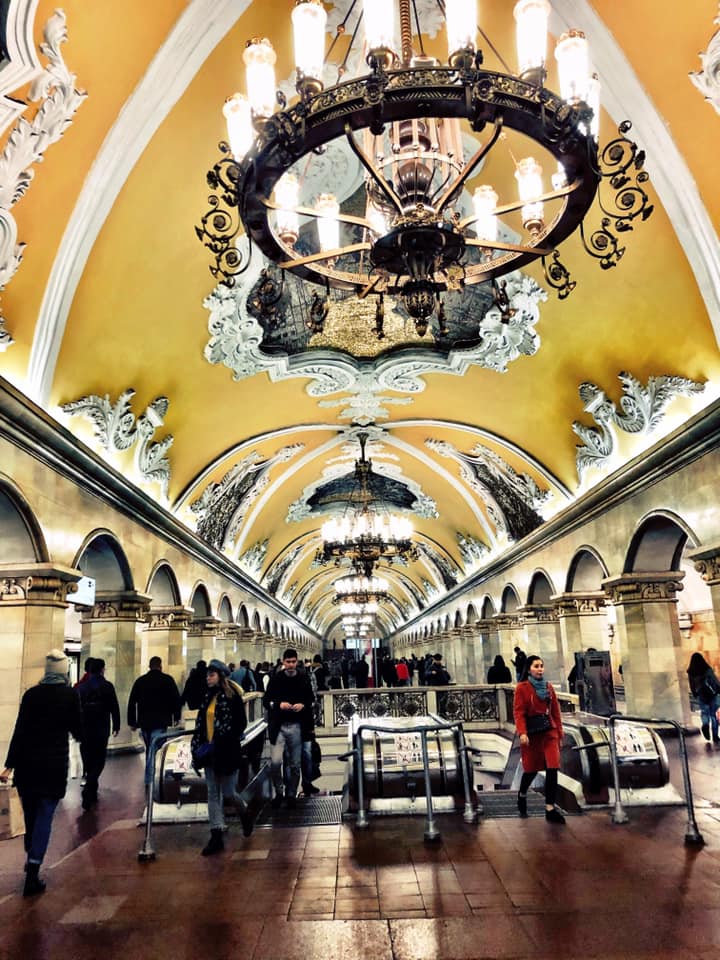 Moscow’s metro system is more than just a means of transportation. It is an insight into Russia’s Soviet history. Photo courtesy: Ramya Chandrashekaran/Facebook