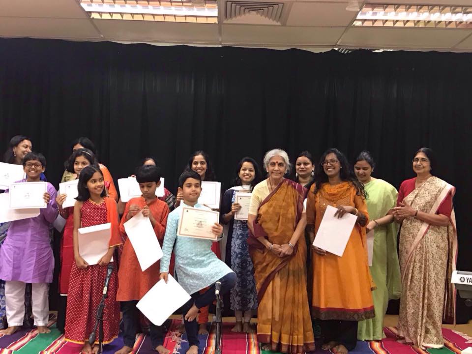 Ms Kalyani Puranik has taught students across races and cultures at the Temple of Fine Arts, Singapore. Photo courtesy: Facebook/@DidiKalyaniPuranik