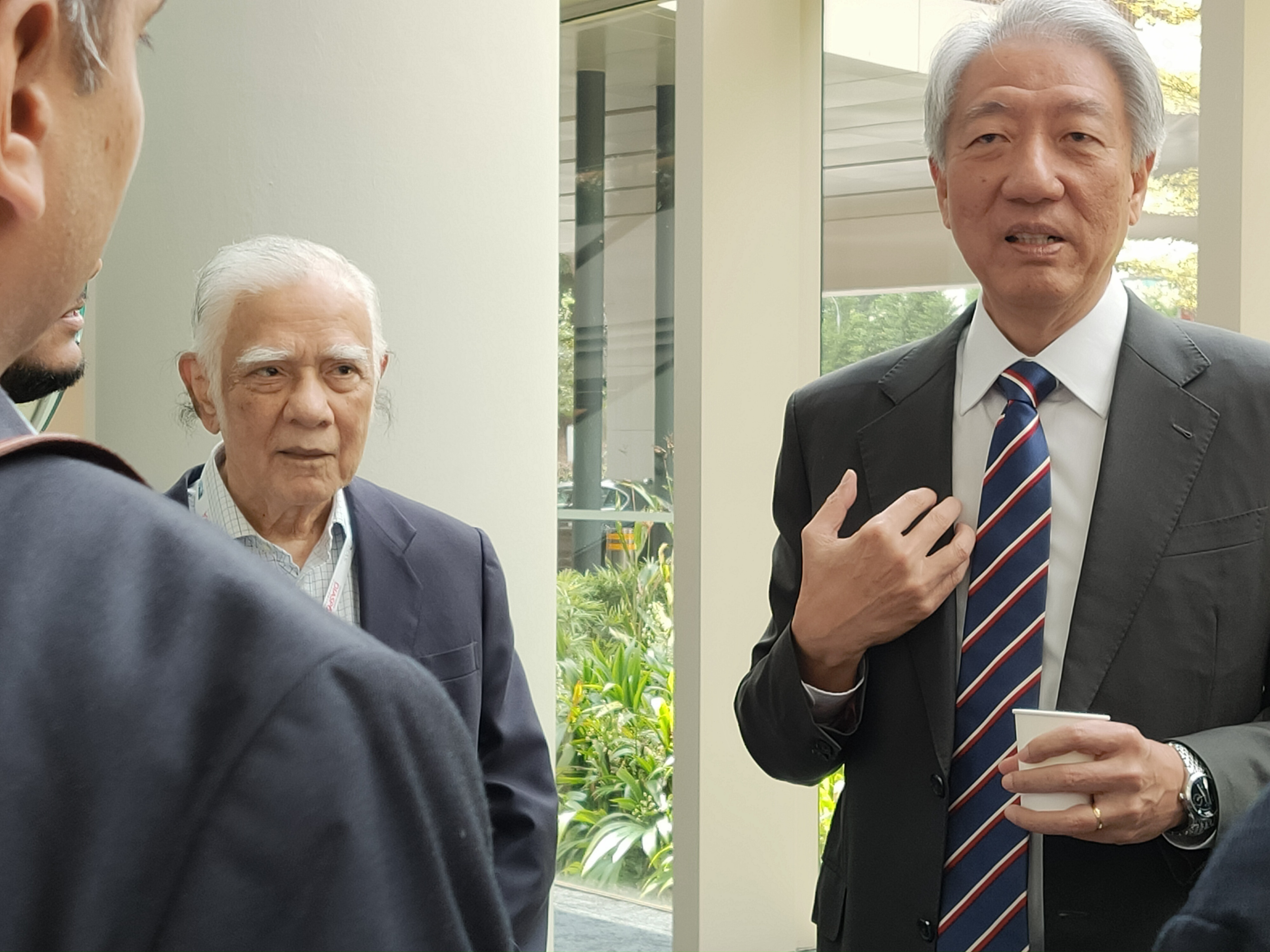 Senior Minister and Coordinating Minister for National Security for Singapore Teo Chee Hean, interacting with the audience at the Fourth South Asian Diaspora Convention 2019 at UCC, NUS. Photo: Connected to India