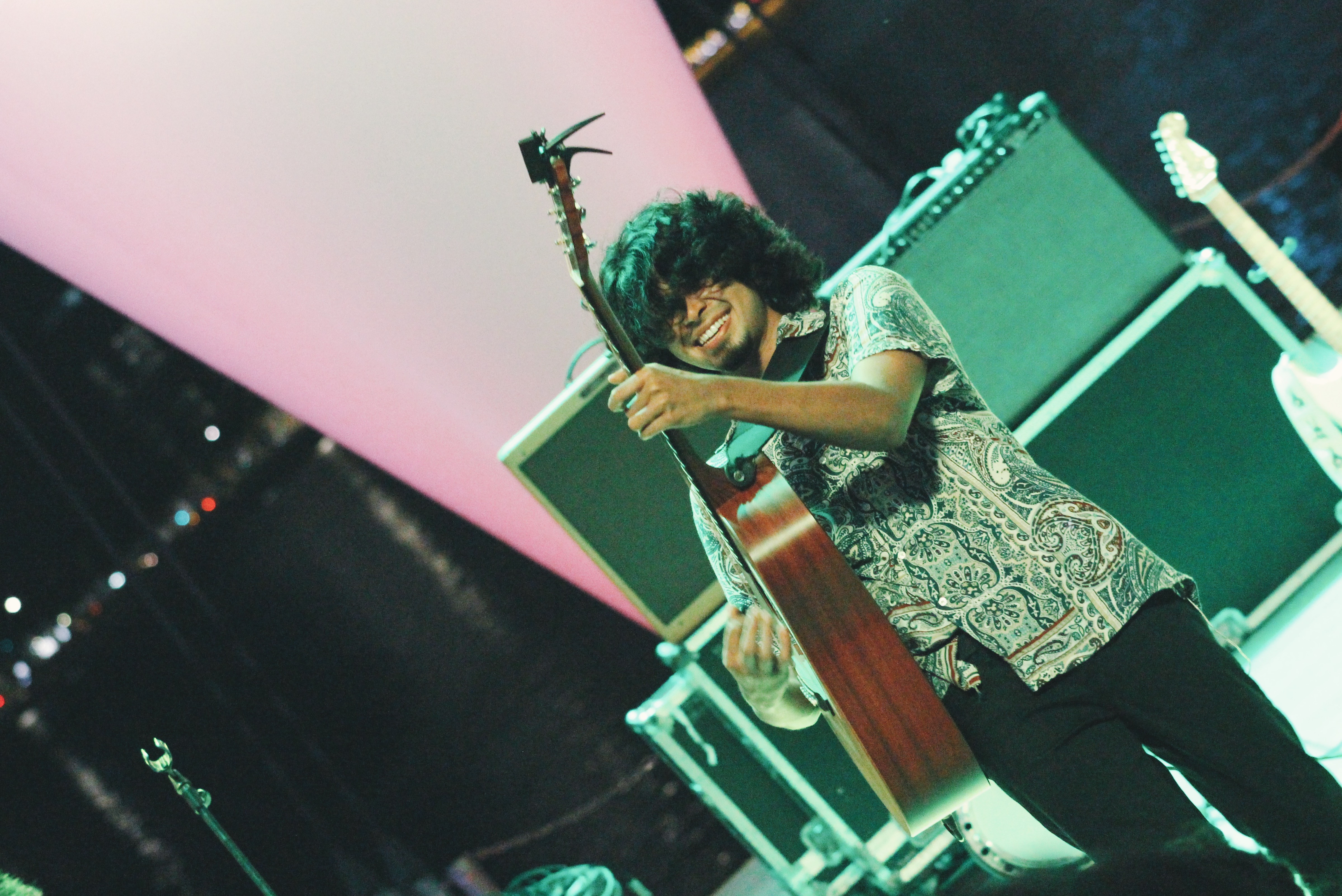 Guitarist Achyuth Jaigopal who also plays the banjo for some songs. Photo: Connected to India