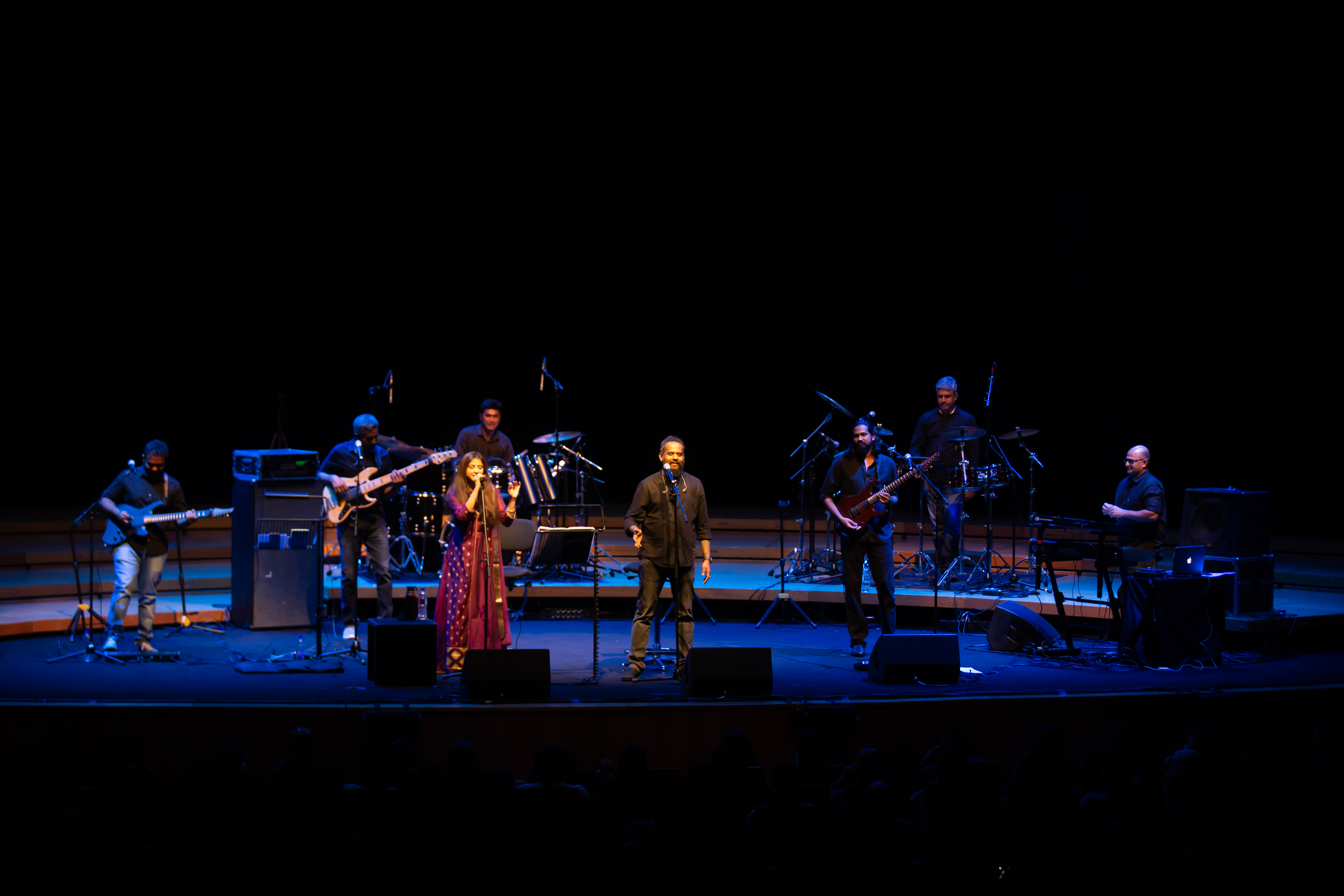 AGAM returns to Kalaa Utsavam with a repertoire of popular favourites, as well as an exclusive segment in collaboration with hindustani vocalist Kaushiki Chakraborty. Photo courtesy: Esplanade