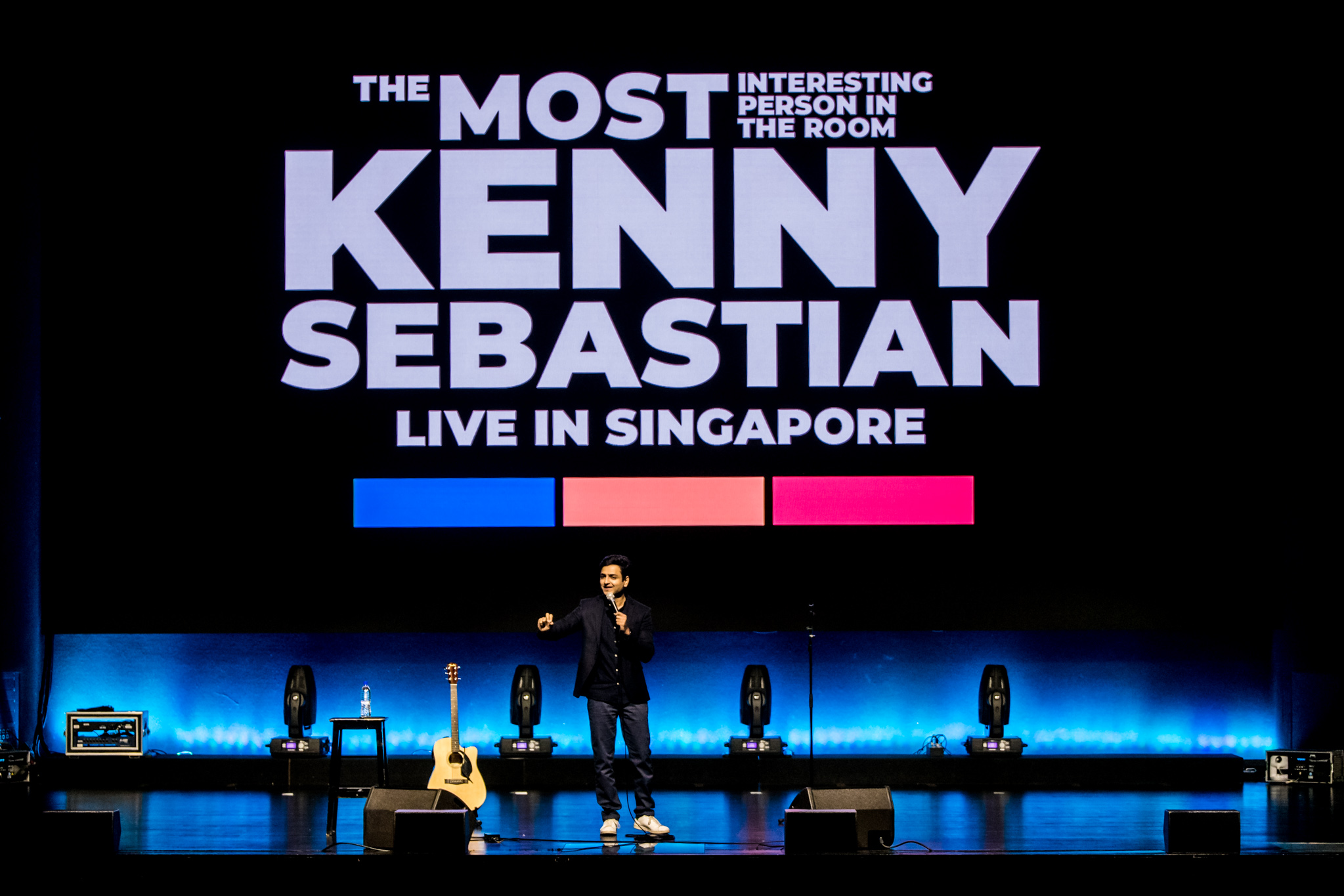 Bangalore-based comedian Kenny Sebastian brought his all-new comedy special show ?‘?The Most Interesting Person In The Room’ to Shine Auditorium in Singapore. Photo courtesy: LAMC 