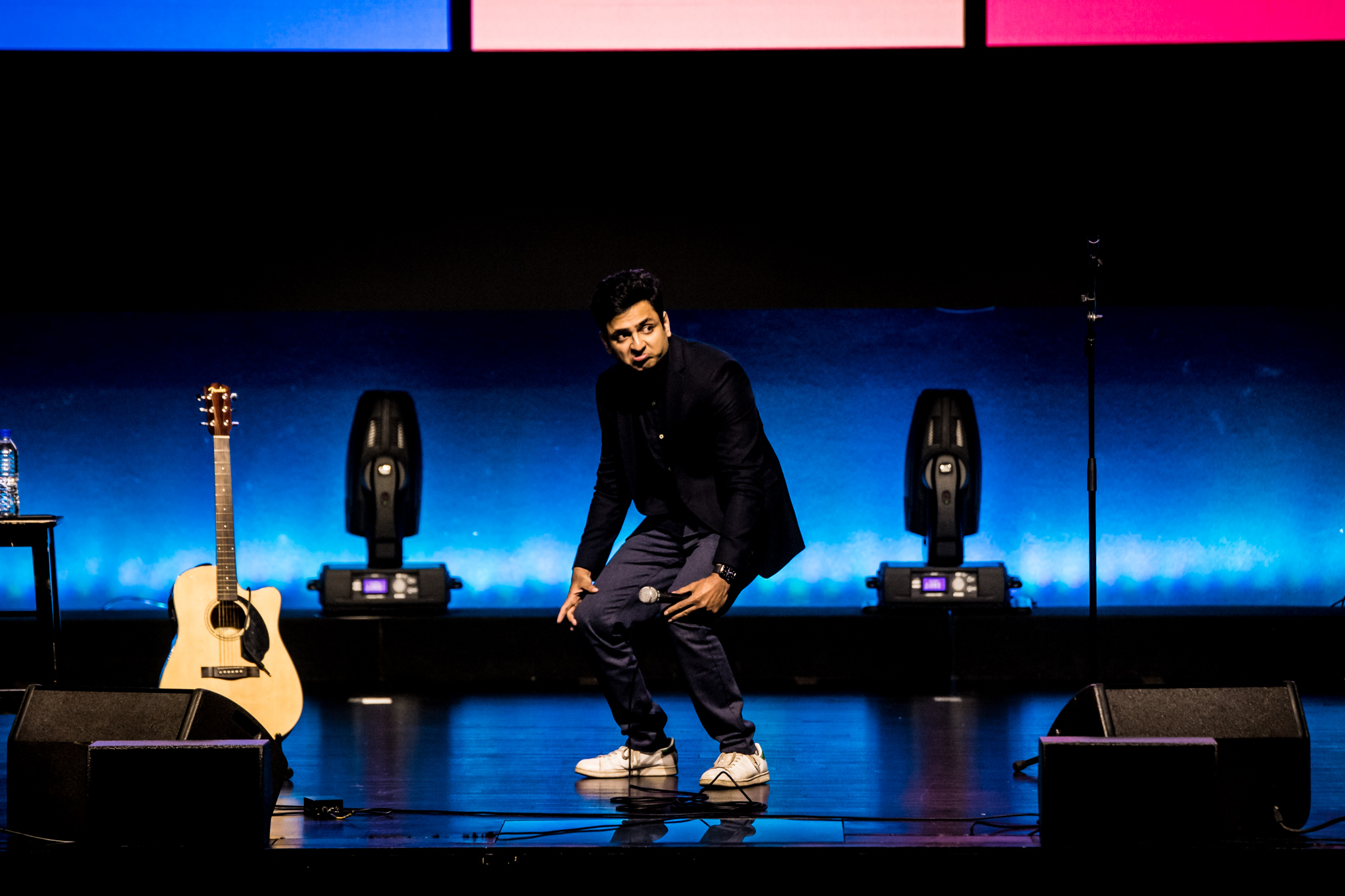 Kenny Sebastian's relatable jokes and imitations had the audience roaring with laughter. Photo courtesy: LAMC