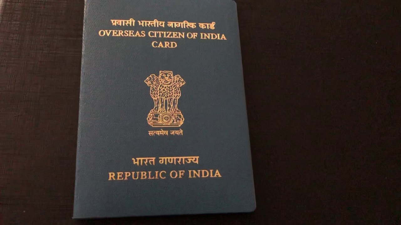 The card allows the holder to visit India without a visa. 