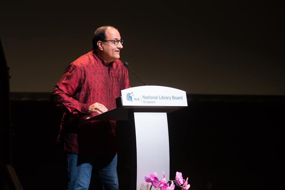 Minister Iswaran speaking at the launch Digital Archive of Tamil Dance. Photo courtesy: Iswaran FB
