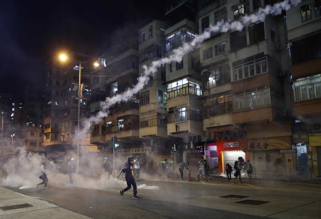 The protests in Hong Kong were also heavily searched on Google by Singaporeans. Photo courtesy: Twitter/@hrw