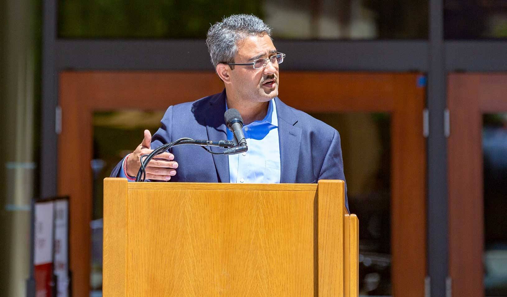 Amit Seru has been appointed the MAS Term Professor in Economics and Finance. Photo courtesy: Stanford University