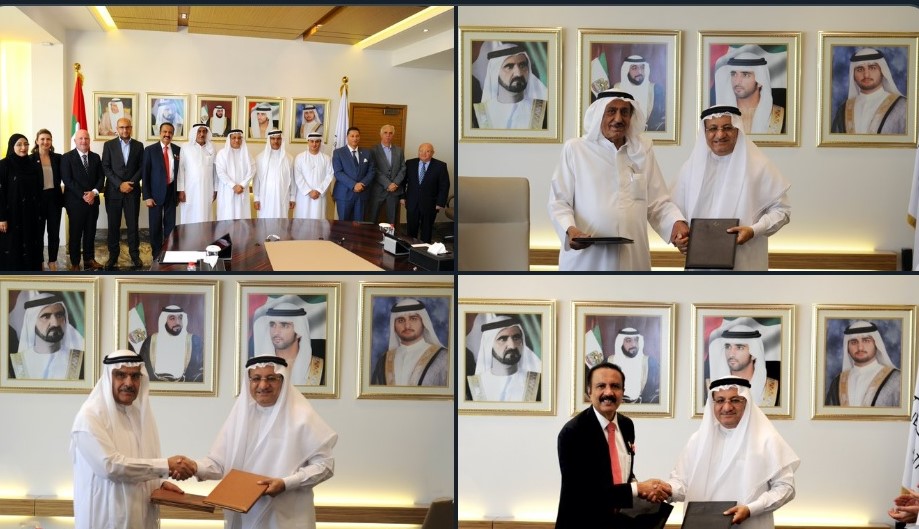 DHA signed three MoUs with Kings College Hospital in Dubai, Al Zahra Hospital Dubai and Medcare Hospital to support the implementation of Article Five of the Fifty-Year Charter—“A Doctor for every citizen”. Photo Courtesy: DHA Twitter
