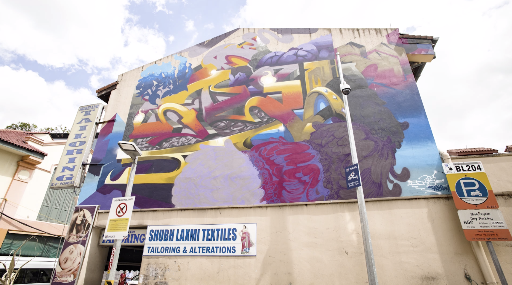 Murals at ARTWALK Little India 2019. Photo courtesy: ARTWALK Little India